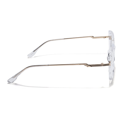 Voyage Transparent Square Eyeglasses for Men & Women (TR83061MG5841-C3)