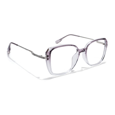 Voyage Light Purple & Clear Square Eyeglasses for Men & Women (TR83061MG5842-C4)