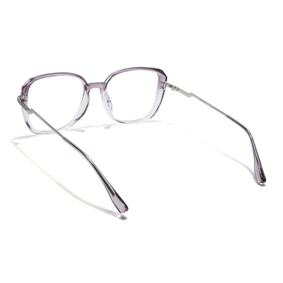 Voyage Light Purple & Clear Square Eyeglasses for Men & Women (TR83061MG5842-C4)