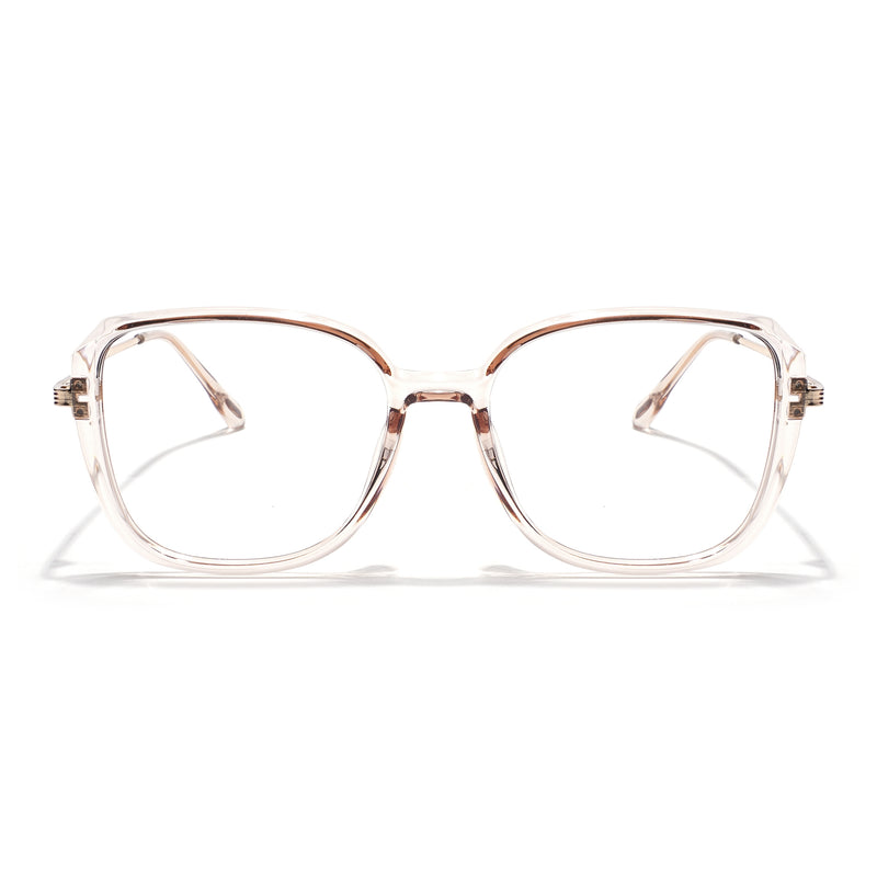 Voyage Light Golden Square Eyeglasses for Men & Women (TR83061MG5843-C5)