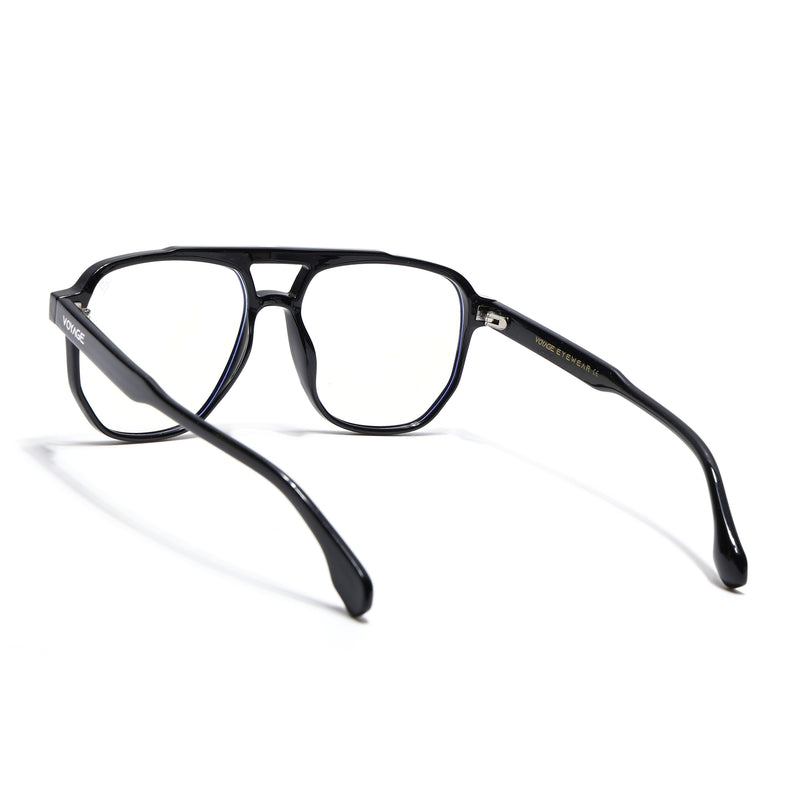 Voyage Maverick Shine Black Wayfarer Eyeglasses for Men & Women (TR85207MG4713-C1)