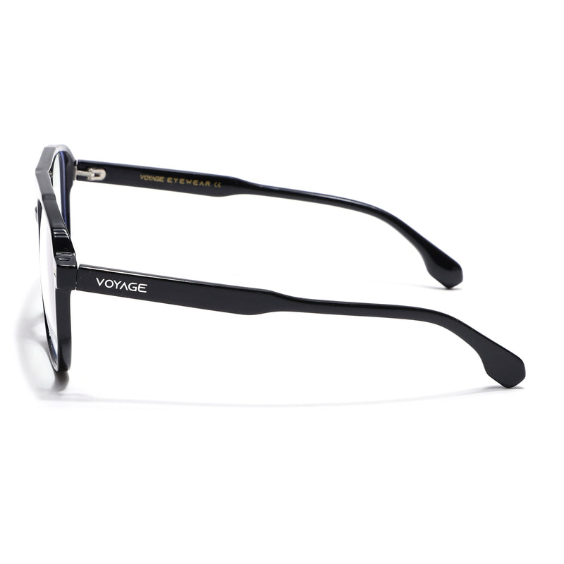 Voyage Maverick Shine Black Wayfarer Eyeglasses for Men & Women (TR85207MG4713-C1)