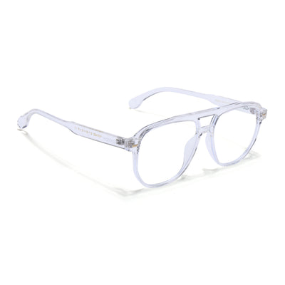 Voyage Maverick Transparent Wayfarer Eyeglasses for Men & Women (TR85207MG4715-C5)