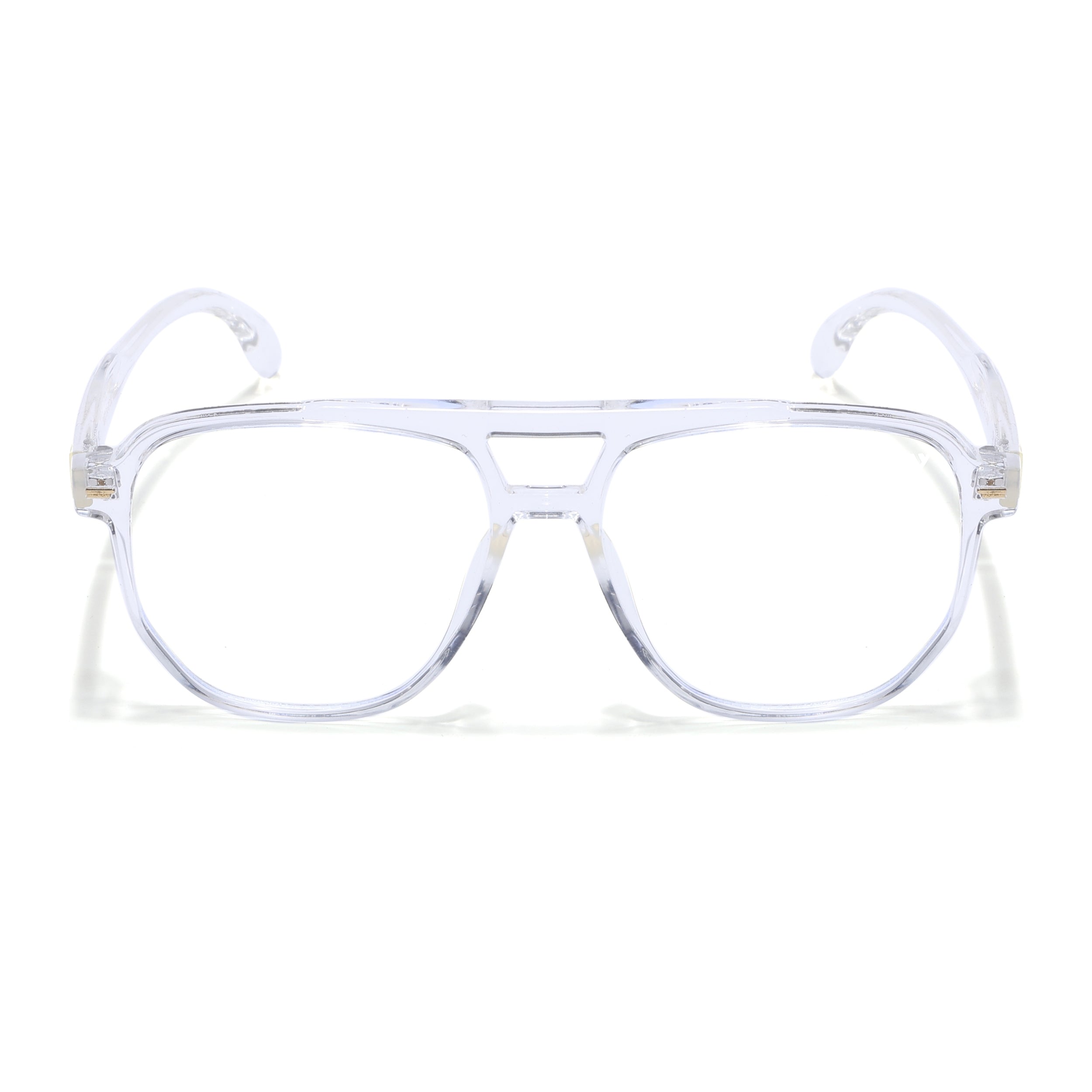 Voyage Maverick Transparent Wayfarer Eyeglasses for Men & Women (TR85207MG4715-C5)