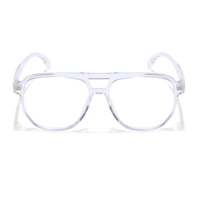Voyage Maverick Transparent Wayfarer Eyeglasses for Men & Women (TR85207MG4715-C5)