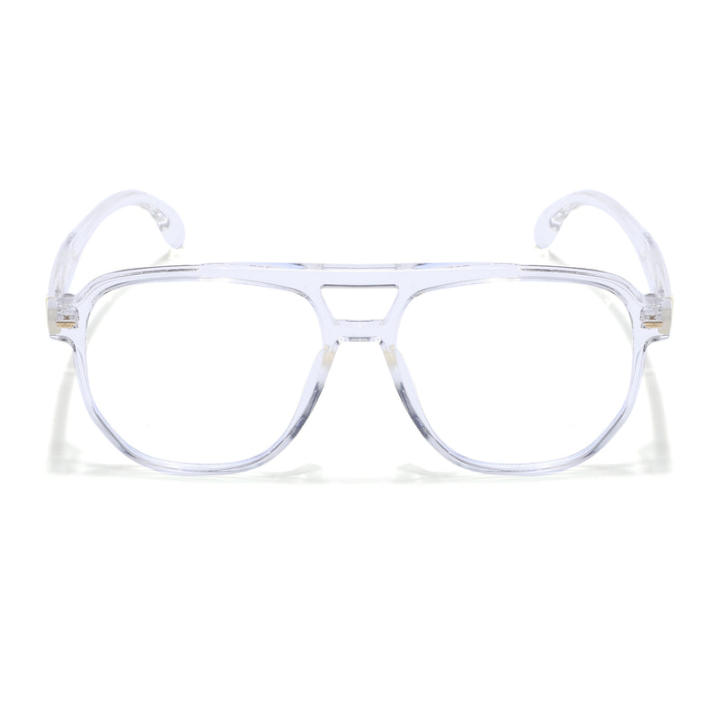 Voyage Maverick Transparent Wayfarer Eyeglasses for Men & Women (TR85207MG4715-C5)