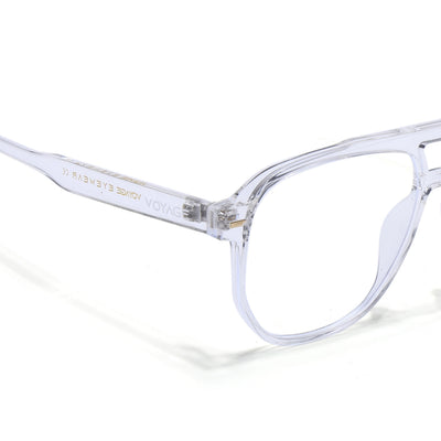 Voyage Maverick Transparent Wayfarer Eyeglasses for Men & Women (TR85207MG4715-C5)