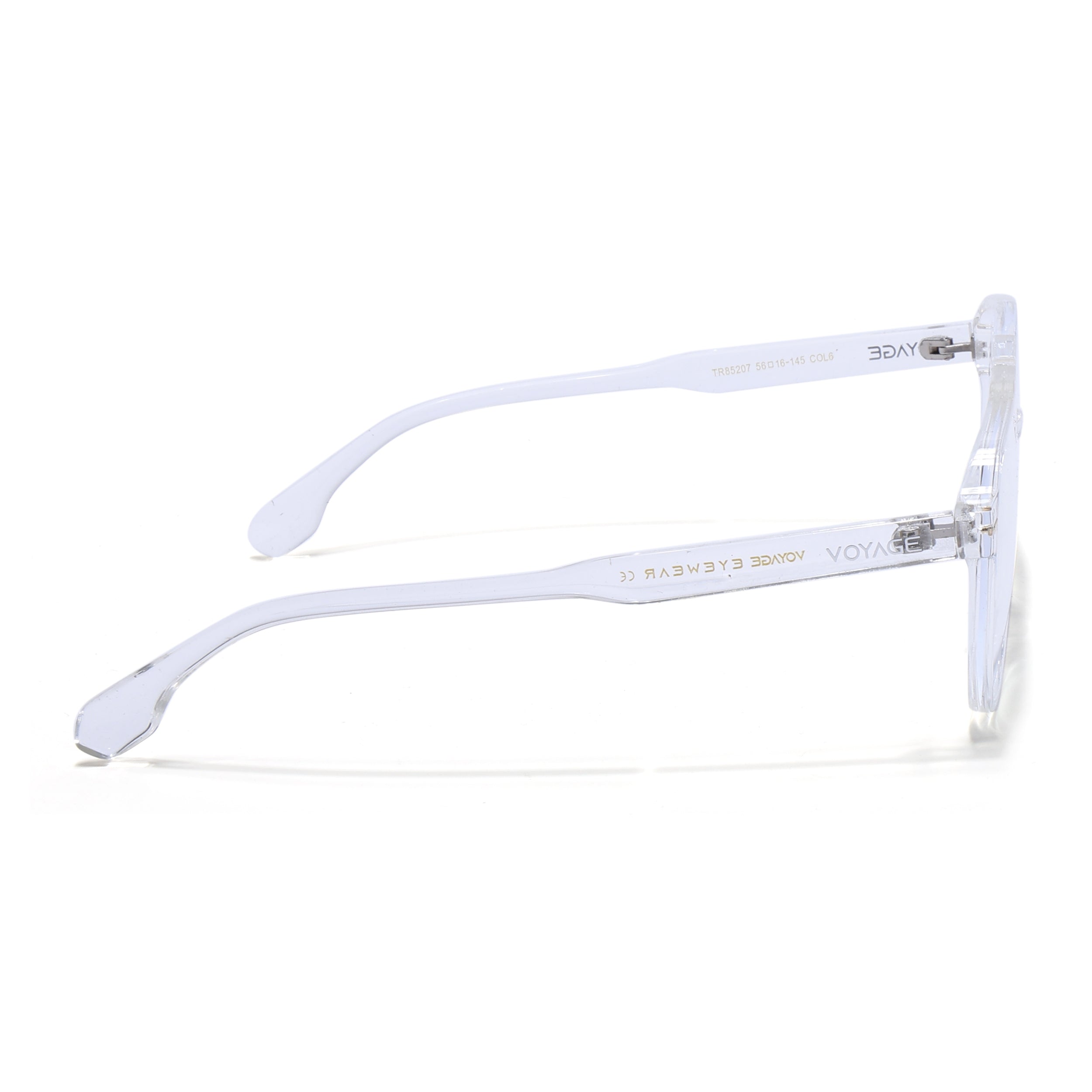 Voyage Maverick Transparent Wayfarer Eyeglasses for Men & Women (TR85207MG4715-C5)