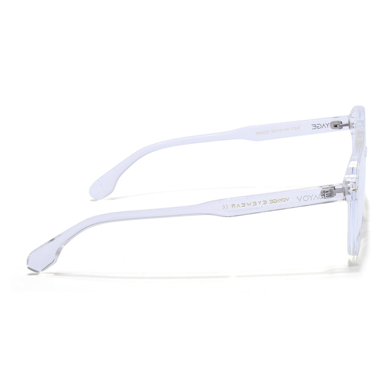 Voyage Maverick Transparent Wayfarer Eyeglasses for Men & Women (TR85207MG4715-C5)