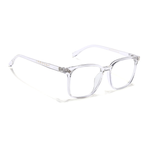 Voyage Air Transparent Square Eyeglasses for Men & Women (TR85230MG4698-C5)
