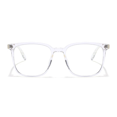 Voyage Air Transparent Square Eyeglasses for Men & Women (TR85230MG4698-C5)