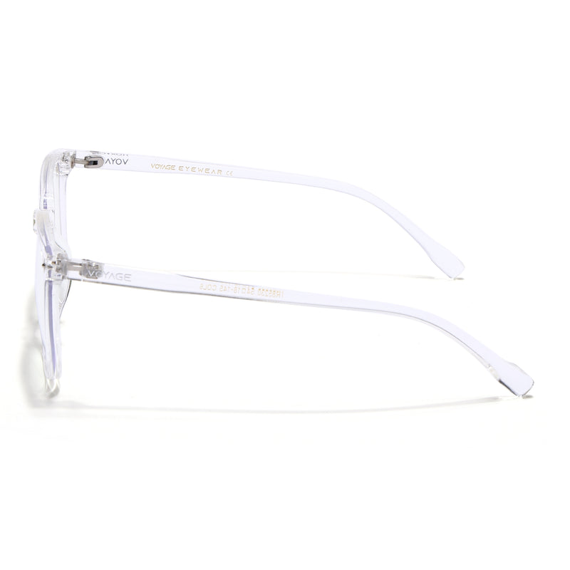 Voyage Air Transparent Square Eyeglasses for Men & Women (TR85230MG4698-C5)