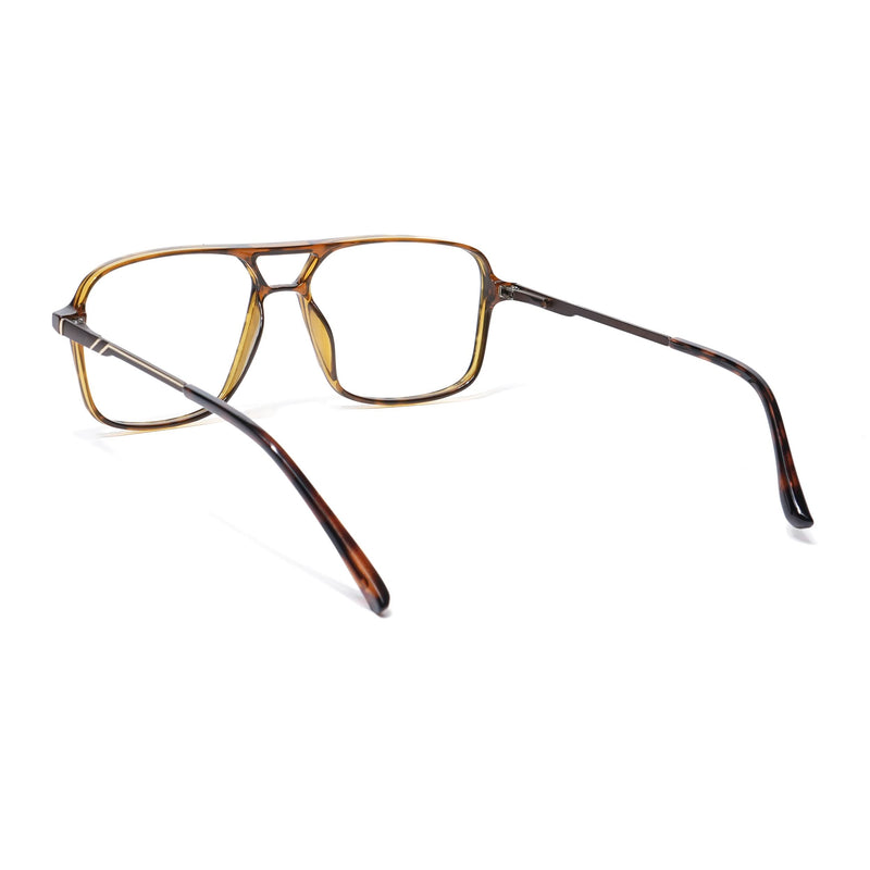 EyeJack Brown Wayfarer Eyeglasses for Men & Women (TR85601GE1692-C3)