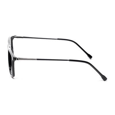 EyeJack Shine Black Rectangle Eyeglasses for Men & Women (TR85605GE1696-C1)
