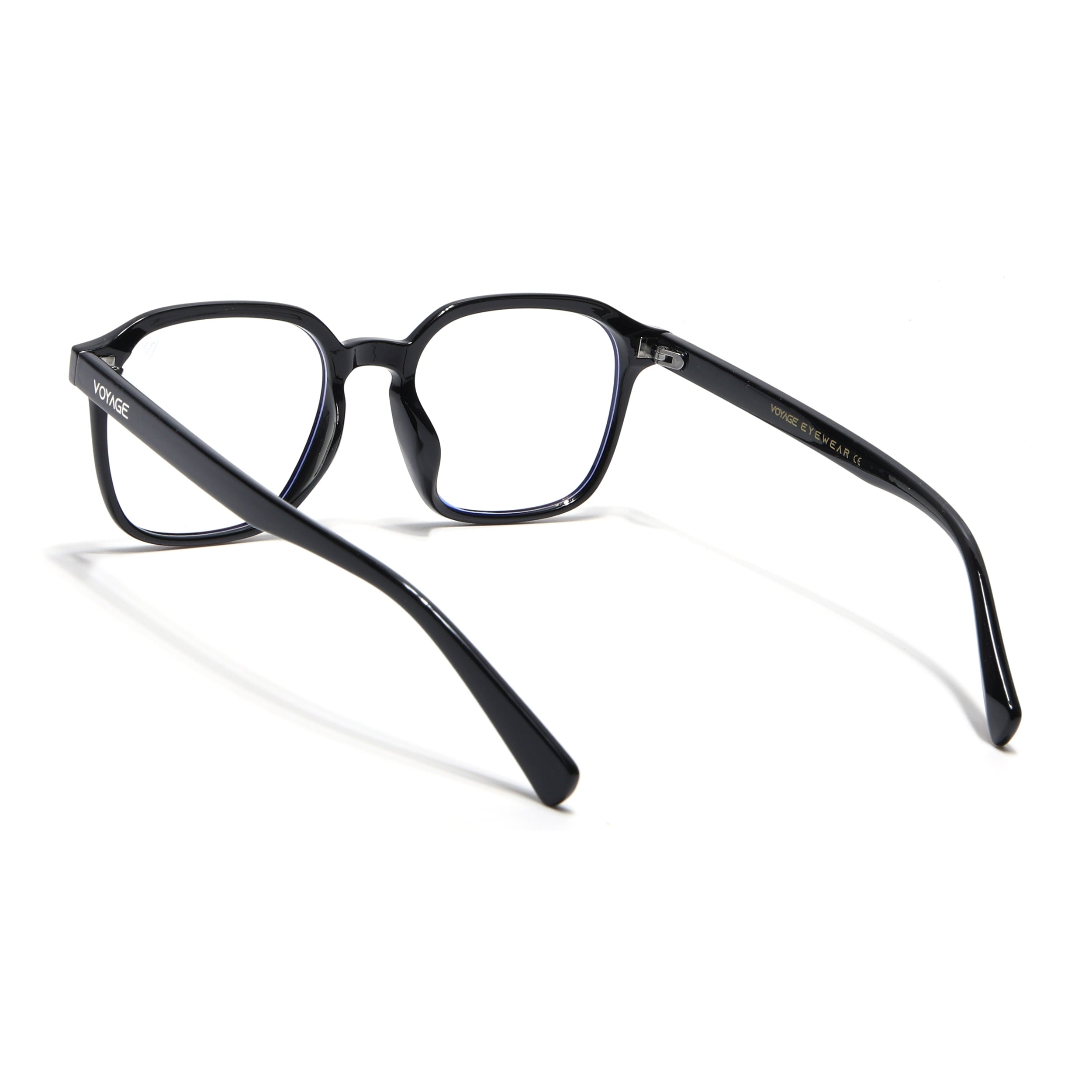 Voyage Air Shine Black Square Eyeglasses for Men & Women (TR8588MG4866-C1)