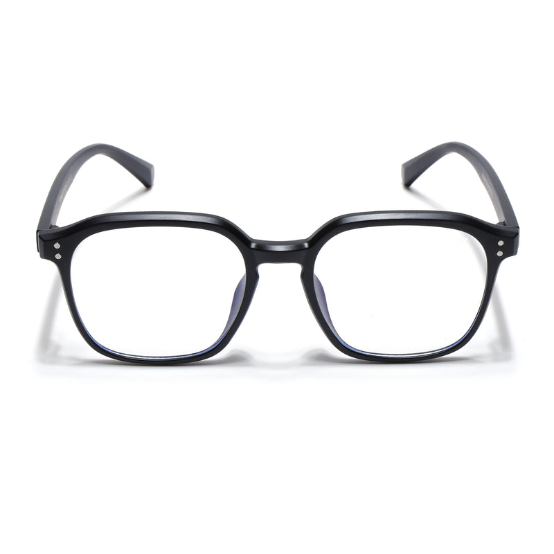 Voyage Air Matt Black Square Eyeglasses for Men & Women (TR8588MG4867-C2)