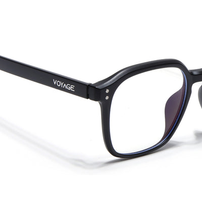 Voyage Air Matt Black Square Eyeglasses for Men & Women (TR8588MG4867-C2)
