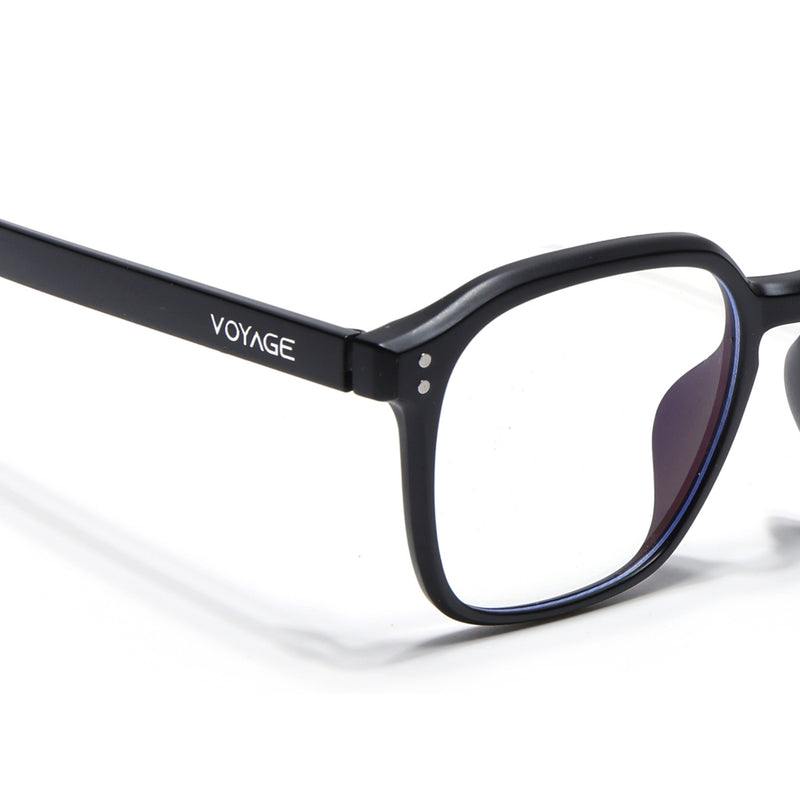 Voyage Air Matt Black Square Eyeglasses for Men & Women (TR8588MG4867-C2)