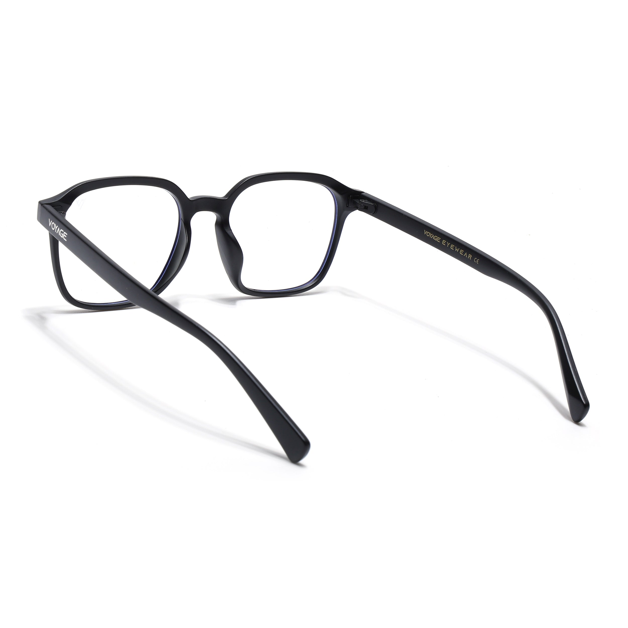 Voyage Air Matt Black Square Eyeglasses for Men & Women (TR8588MG4867-C2)