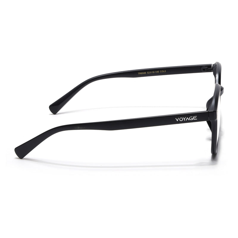 Voyage Air Matt Black Square Eyeglasses for Men & Women (TR8588MG4867-C2)