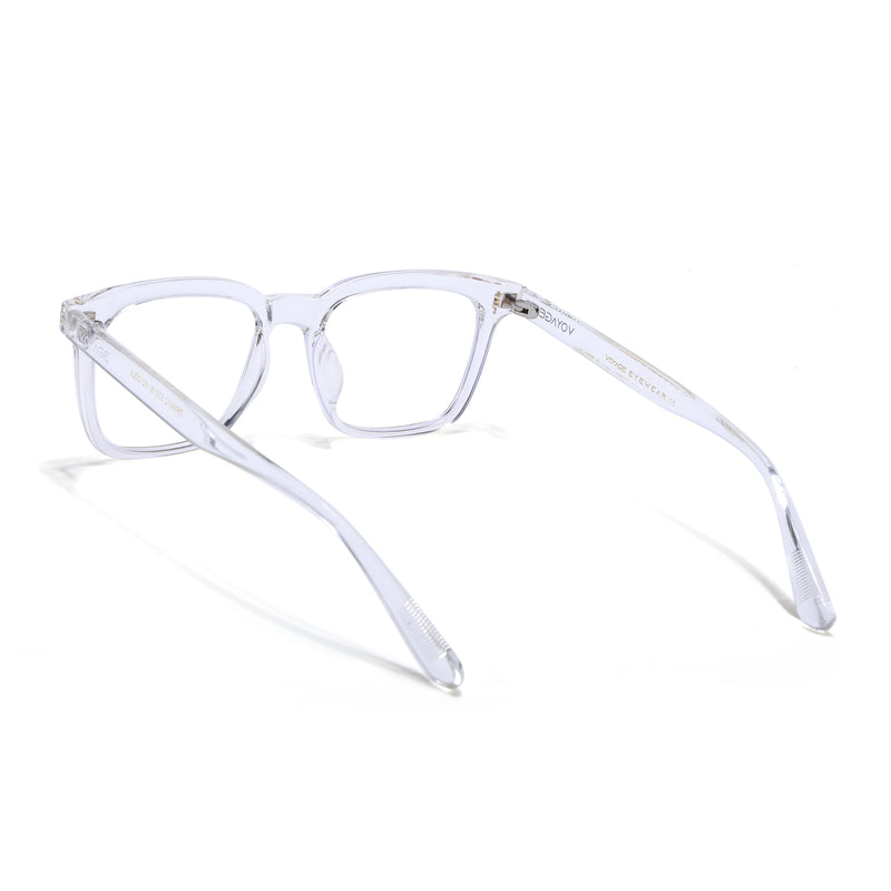 Voyage Air Transparent Square Eyeglasses for Men & Women (TR86012MG4845-C3)