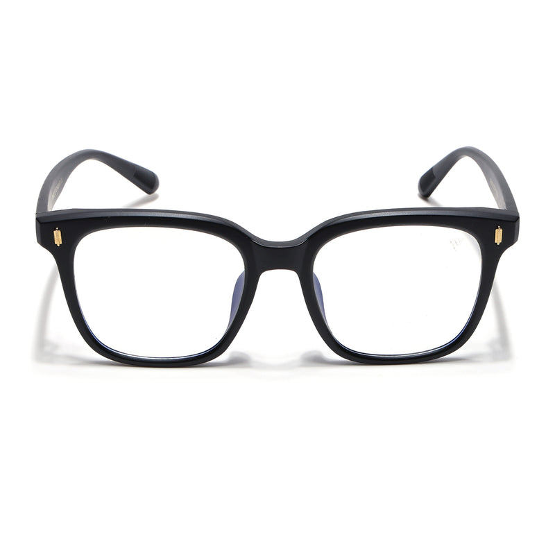 Voyage Air Matt Black Square Eyeglasses for Men & Women (TR86013MG4850-C2)