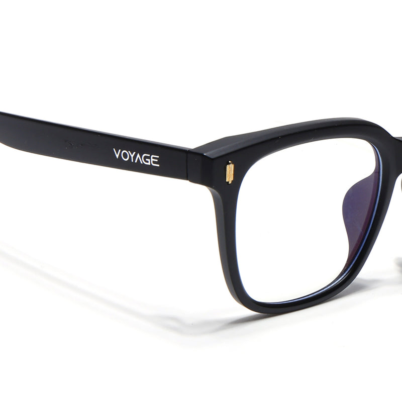 Voyage Air Matt Black Square Eyeglasses for Men & Women (TR86013MG4850-C2)