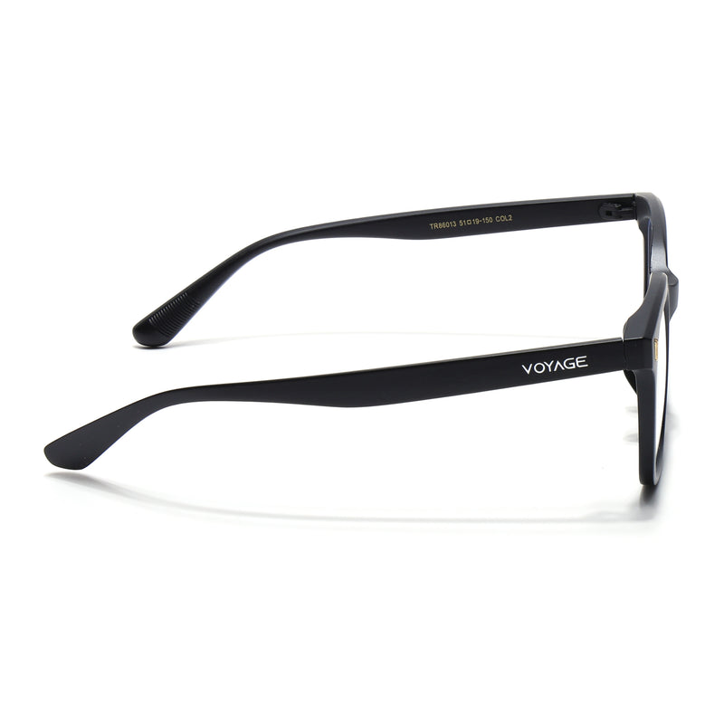 Voyage Air Matt Black Square Eyeglasses for Men & Women (TR86013MG4850-C2)