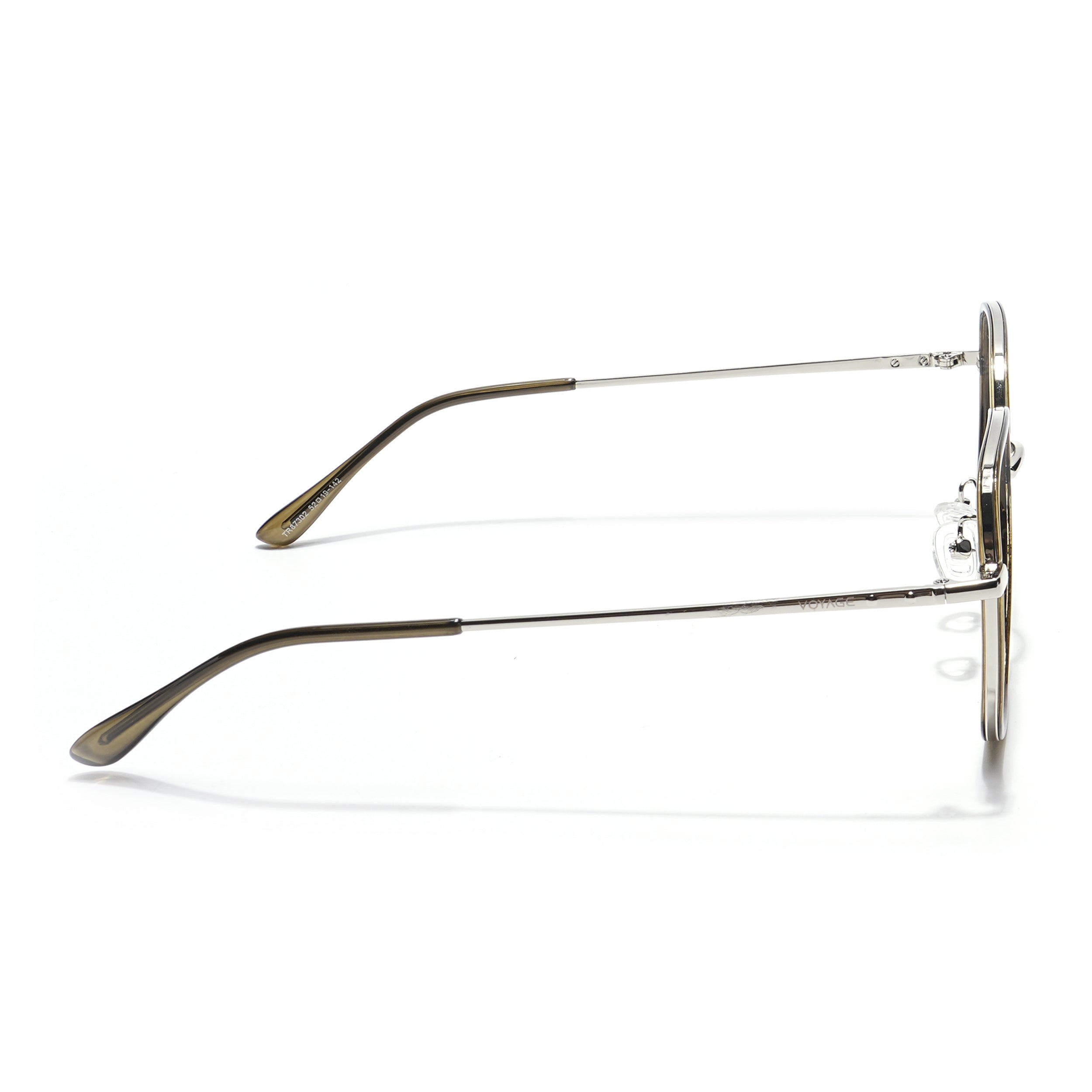 Voyage Grey & Silver Square Eyeglasses for Men & Women (TR87302MG5817-C2)