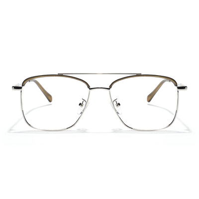 Voyage Grey & Silver Wayfarer Eyeglasses for Men & Women (TR87331MG5826-C2)