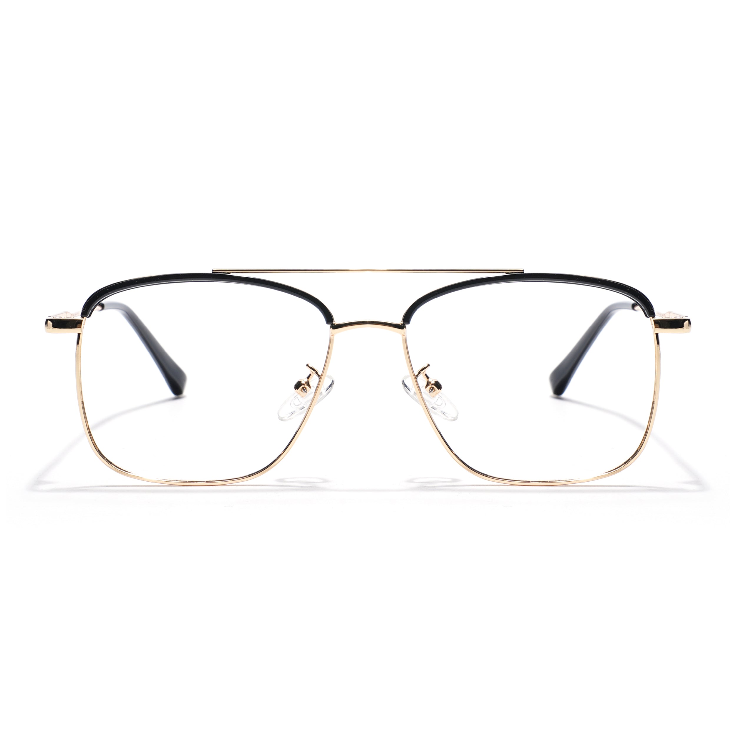 Voyage Black & Golden Wayfarer Eyeglasses for Men & Women (TR87331MG5828-C4)