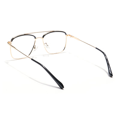 Voyage Black & Golden Wayfarer Eyeglasses for Men & Women (TR87331MG5828-C4)