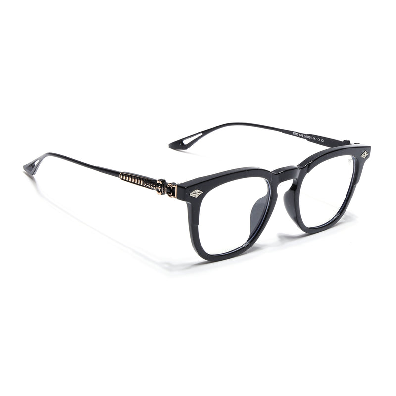 Voyage Black Wayfarer Eyeglasses for Men & Women (TR90646MG4395-C1)