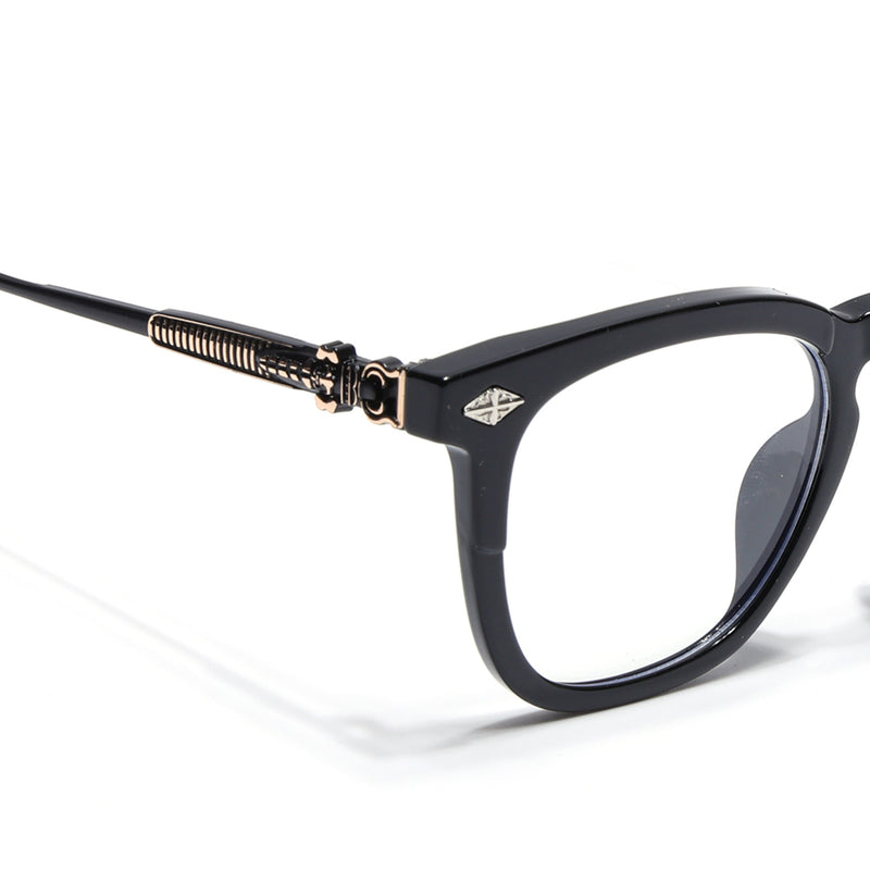 Voyage Black Wayfarer Eyeglasses for Men & Women (TR90646MG4395-C1)