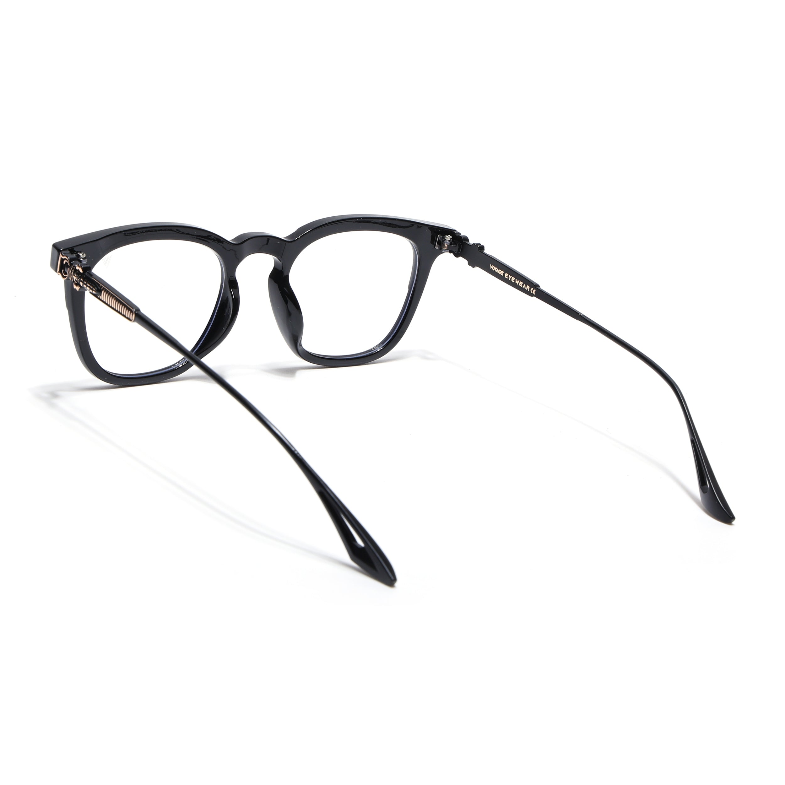 Voyage Black Wayfarer Eyeglasses for Men & Women (TR90646MG4395-C1)