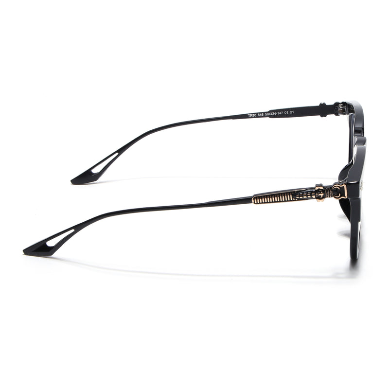 Voyage Black Wayfarer Eyeglasses for Men & Women (TR90646MG4395-C1)