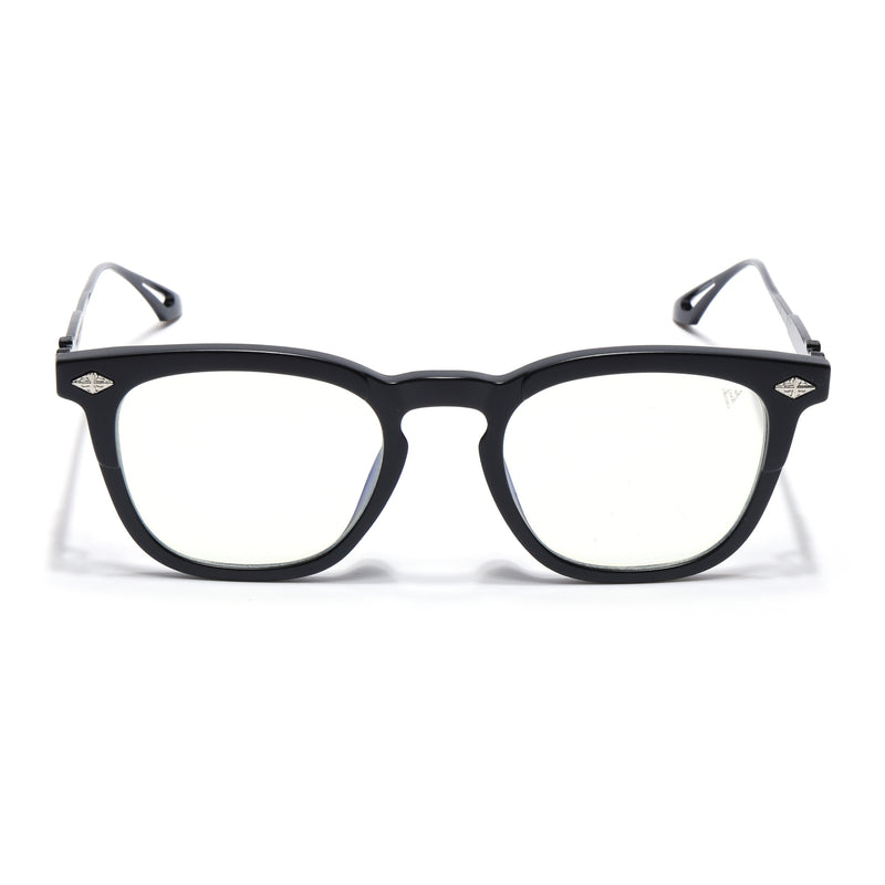 Voyage Matte Black Wayfarer Eyeglasses for Men & Women (TR90646MG4397-C2)
