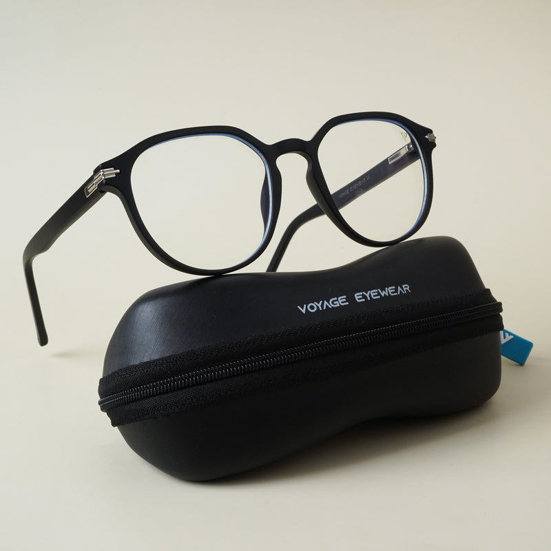 Voyage High Street Matt Black Square Eyeglasses for Men & Women (86003MG4940-C2)