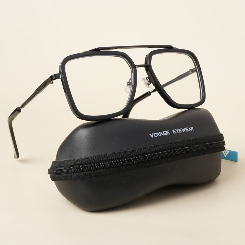 Voyage Black Wayfarer Eyeglasses for Men & Women (3240MG5214-C1)