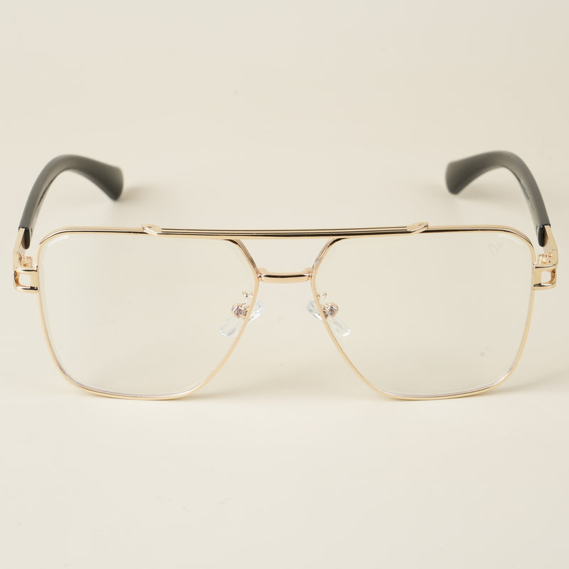 Voyage Golden Wayfarer Eyeglasses for Men & Women (1023MG5231-C1)