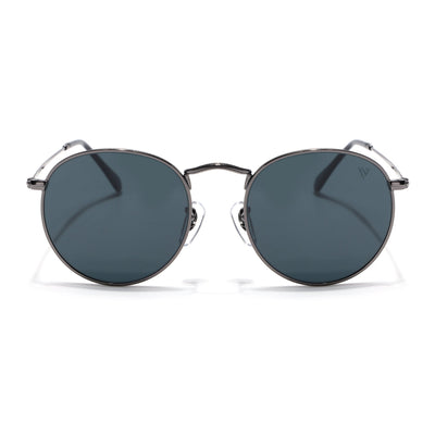Malana | Black Round Sunglasses | Grey Frame - MG7559