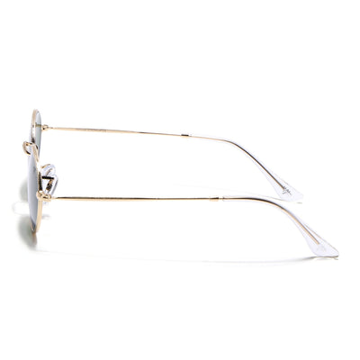 Malana | Olive Oval Sunglasses | Golden Frame - MG7551