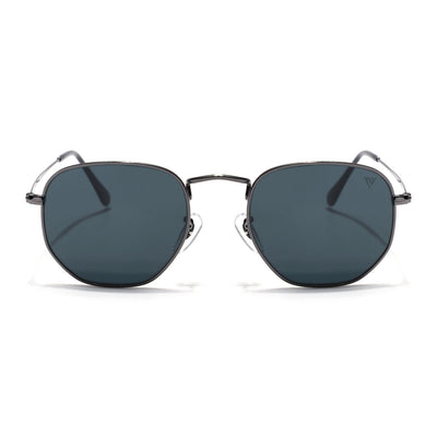 Malana | Black Round Sunglasses | Grey Frame - MG7571