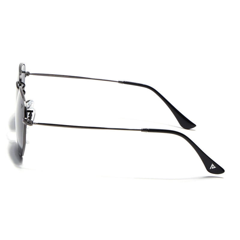 Malana | Black Round Sunglasses | Grey Frame - MG7571