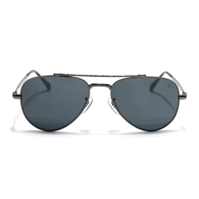 Malana | Black Aviator Sunglasses | Grey Frame - MG7619
