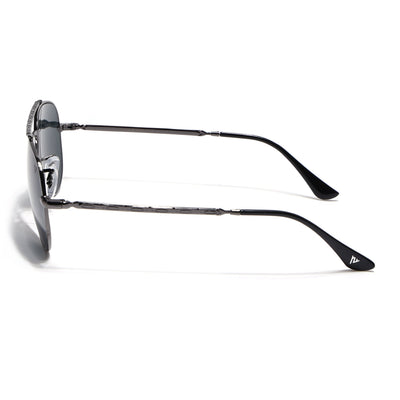Malana | Black Aviator Sunglasses | Grey Frame - MG7619