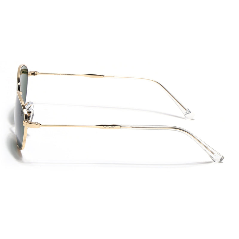Malana | Green Oval Sunglasses | Golden Frame - MG7628