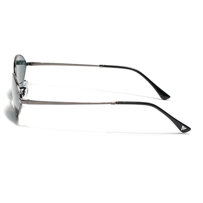 Malana | Black Oval Sunglasses | Grey Frame - MG7744