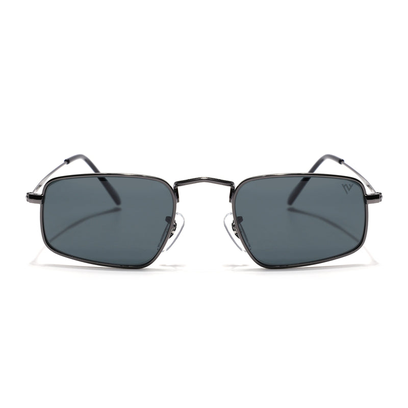Malana | Black Rectangle Sunglasses | Grey Frame - MG7553