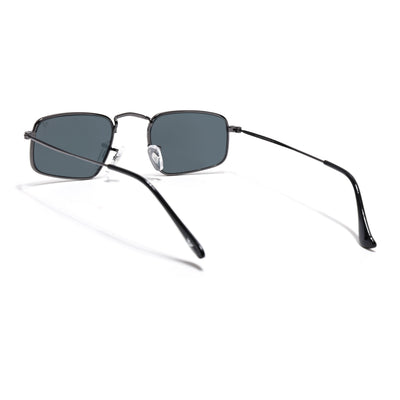 Malana | Black Rectangle Sunglasses | Grey Frame - MG7553